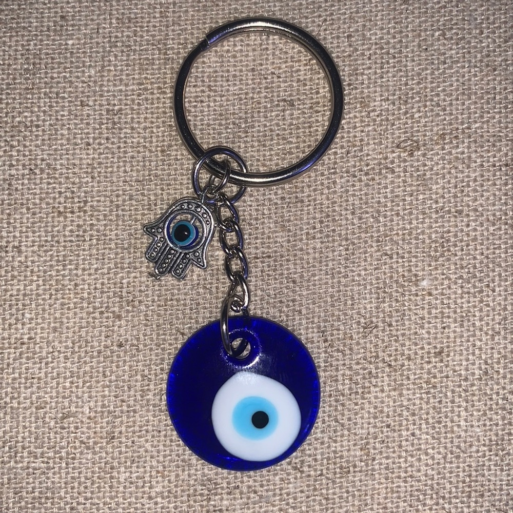 Turkish nazar & hamsa keychain 🪬🧿